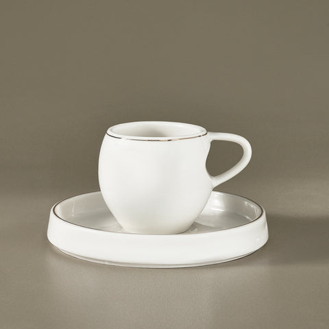 Karaca Streamline Sunset 6-Piece Coffee Cup Set for 6 People, 100 ml
