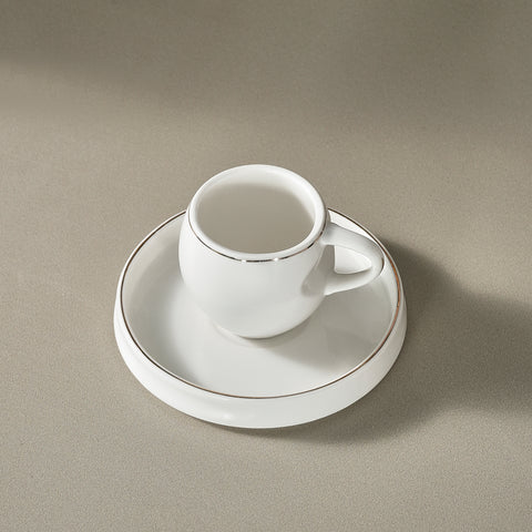 Karaca Streamline Sunset 6-Piece Coffee Cup Set for 6 People, 100 ml