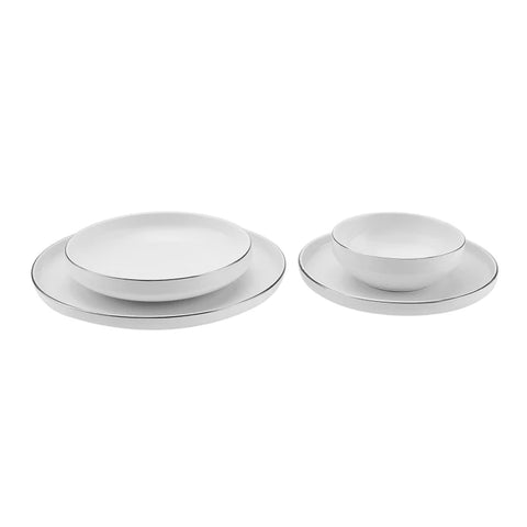 Karaca Streamline New Saturn V2 Platinum 24-Piece Dinnerware Set for 6 Persons
 