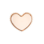 Karaca Glory Amber Heart Serving Plate, 18 cm