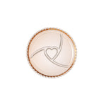 Karaca Glory Amber Heart Serving Plate, 23 cm