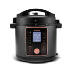 Karaca Cooker 2 in 1 Çok Amaçlı Basınçlı Pişirici Akıllı Elektrikli Düdüklü Tencere ve Airfryer Matte Black 6L
