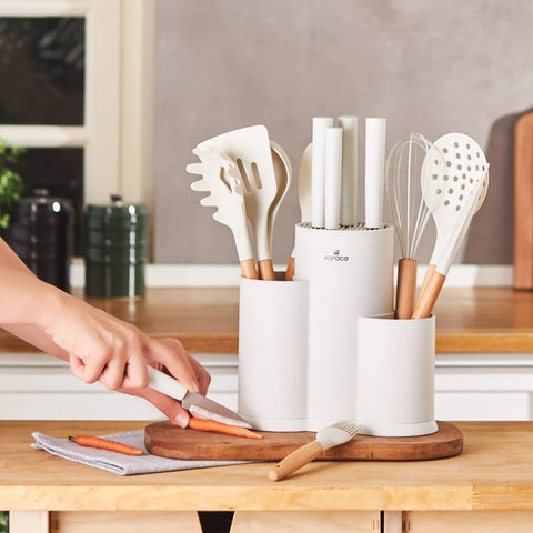 Karaca Burby Creme 14-teiliges Messer-Set