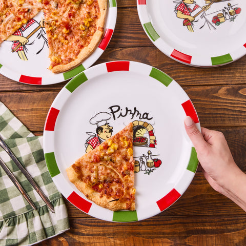 Karaca Napoly 5-Piece 4-Person Pizza Set