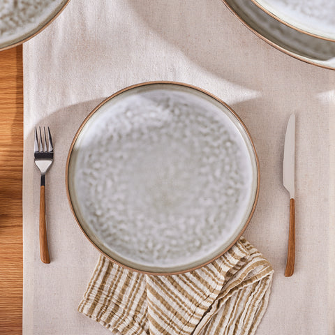 Karaca Rixton Serving Plate, Reactive 27 cm, Beige