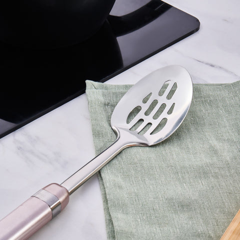 Karaca Mastermaid Corrugated Serving Spoon Rosegold  