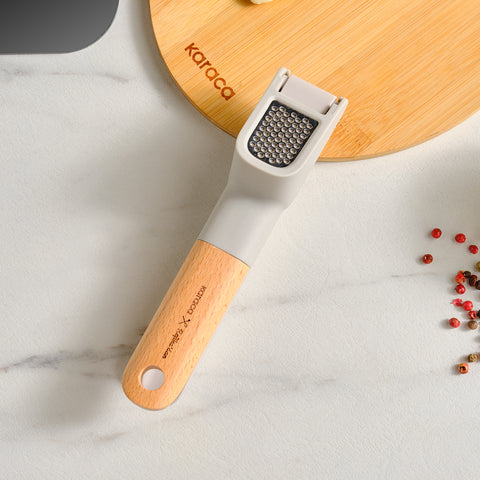 Karaca x Refika Gadgets Wooden-Handled Garlic Press