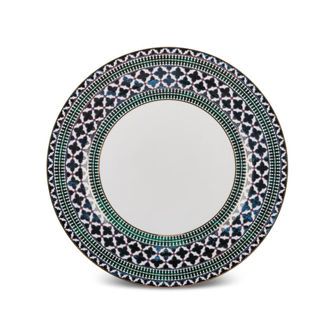 Karaca Elegance Bone Cordoba 53-Piece Dinnerware Set for 12 People, Gold
