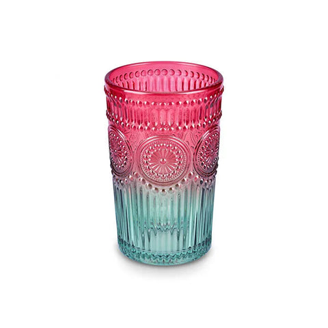Karaca Sunflower Meşrubat Bardağı Kırmızı Yeşil 330 ml  Hacim: 330 ml