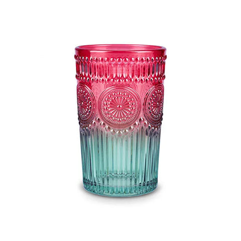 Karaca Sunflower Meşrubat Bardağı Kırmızı Yeşil 330 ml  Hacim: 330 ml