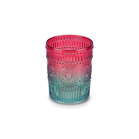 Karaca Sunflower Su Bardağı 250 ml, Kırmızı Yeşil