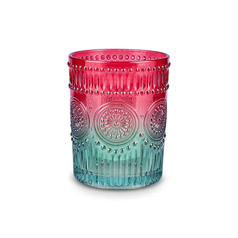 Karaca Sunflower Su Bardağı 250 ml, Kırmızı Yeşil