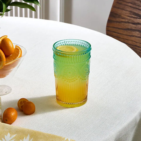 Karaca Sunflower Meşrubat Bardağı 332 ml, Mavi Sarı