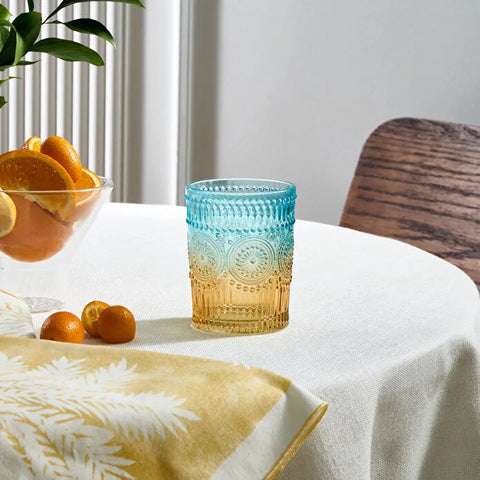 Karaca Sunflower Su Bardağı 250 ml, Mavi Sarı