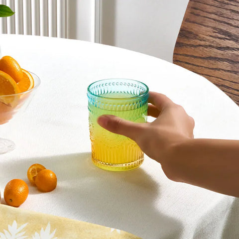 Karaca Sunflower Su Bardağı 250 ml, Mavi Sarı