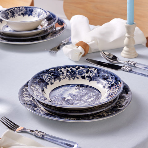 Karaca Old Town 24-Piece Dinnerware Set for 6 People