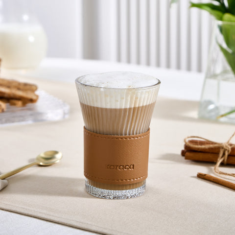 Karaca Leder Cool Touch Latte Glas 210 Ml Braun