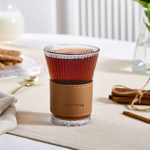 Karaca Leder Cool Touch Latte Glas 210 Ml Braun