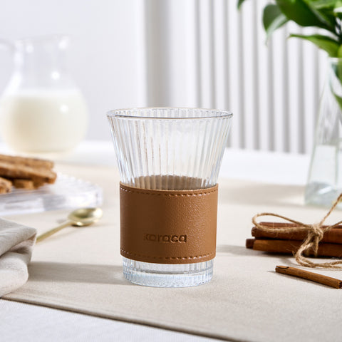 Karaca Leder Cool Touch Latte Glas 210 Ml Braun
