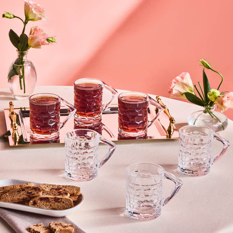 Karaca Defne 6'lı Çay Bardağı Seti, 195 ml