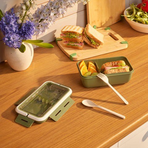 Karaca Fusca Çatal Kaşıklı Lunch Box Yeşil