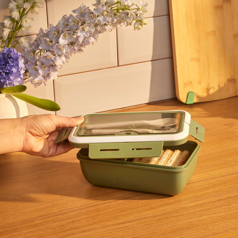 Karaca Fusca Çatal Kaşıklı Lunch Box Yeşil