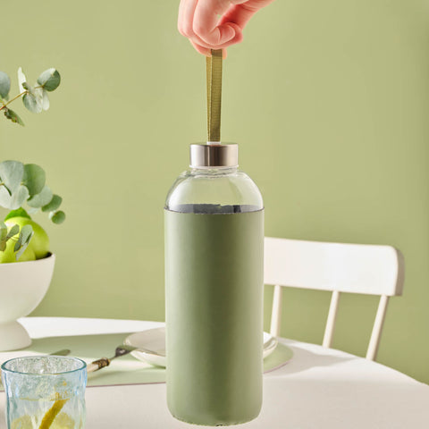 Karaca Leather Su Şişesi, 1 L, Yeşil