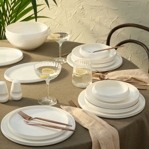 Karaca Streamline Sunset 21-Piece Dinnerware Set for 4