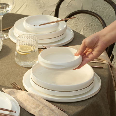 Karaca Streamline Sunset 21-Piece Dinnerware Set for 4