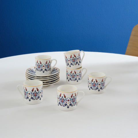 Karaca Haliç Cup Set for 6 People, 80 ml