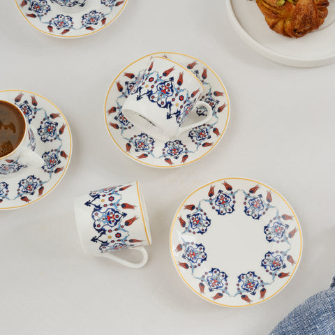 Karaca Haliç Cup Set for 6 People, 80 ml