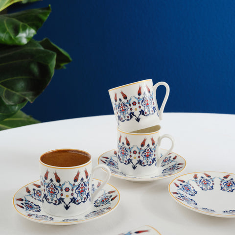 Karaca Haliç Cup Set for 6 People, 80 ml