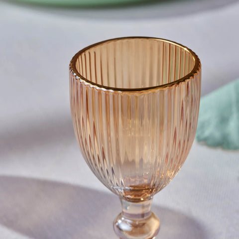 Karaca Rocco 6-Piece Coffee Glass Set, Amber, 60ML