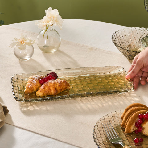 Karaca Braid Lustrous Boat Plate 29x8.5 cm  