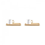 Karaca Ada Bamboo Plate 2 Person Coffee Cup 90 Ml
