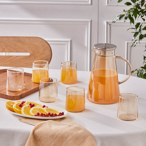 Karaca Serene 7 Parça Bardak Seti, Amber