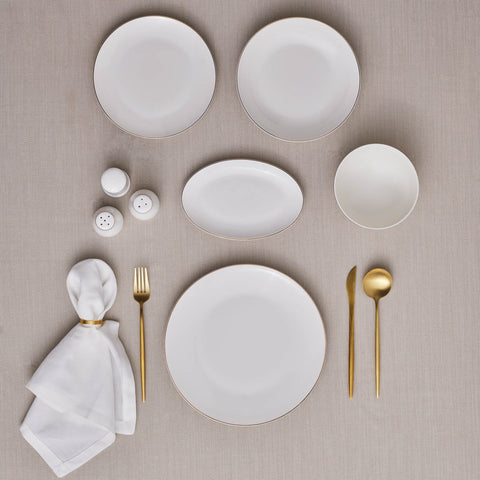Karaca Elegance Bone Esbelto 53 Parça 12 Kişilik Yemek Takımı Gold