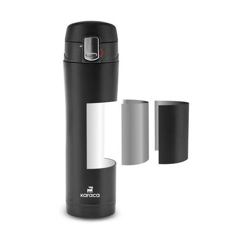 Karaca Pluton, Termos, 450ML, Siyah