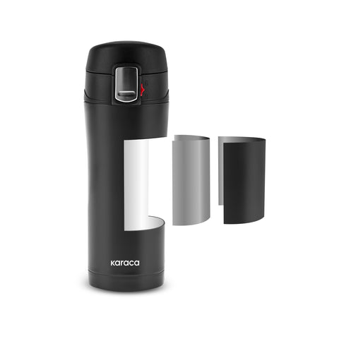 Karaca Pluton, Termos, 350ML, Siyah