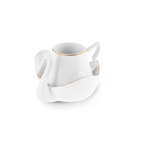 Karaca Swan Coffee Cup Set for 6 People