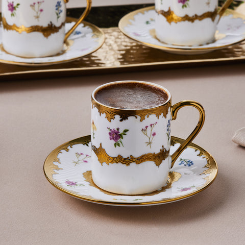 Karaca Bihter, 6 Person Coffee Cup Set, 90ML