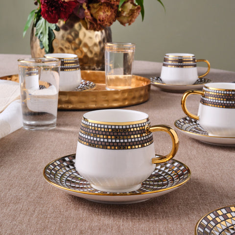 Karaca Belgin, 6 Person Coffee Cup Set, 90 ML