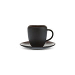 Karaca Earth Collection New Galactic, 2-teiliges Kaffeetassen-Set für 1 Personen, 100ML, Schwarz