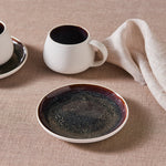 Karaca Earth Collection New Galactic 2-Piece Reactive Glaze Tea Set, 300ml, White