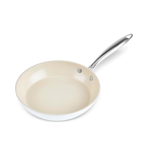 Karaca Swiss Crystal Almond Cream Stainless Steel Handle Pan 22 cm
 