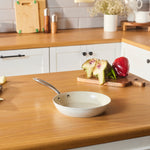 Karaca Swiss Crystal Almond Cream Stainless Steel Handle Pan 22 cm
 