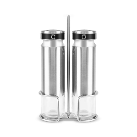 Karaca Stellum 3 Piece Glass Oil and Vinegar Bottle Set, Inox