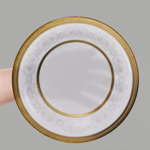 Karaca Royal Bone China Charlotte 55 Parça 12 Kişilik Yemek Takımı, Gold