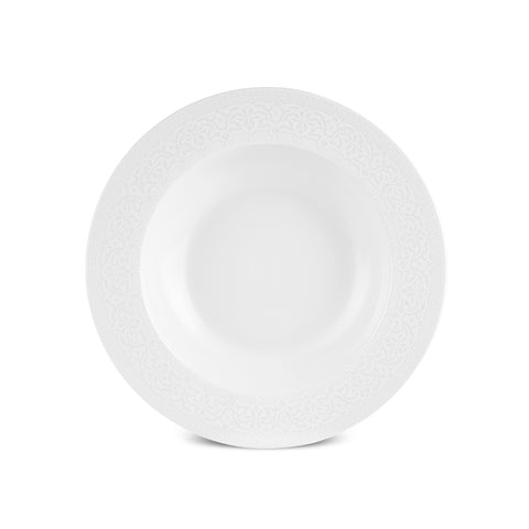 Karaca New Dome Dinnerware Set for 6 Persons, 24 Pieces, White

