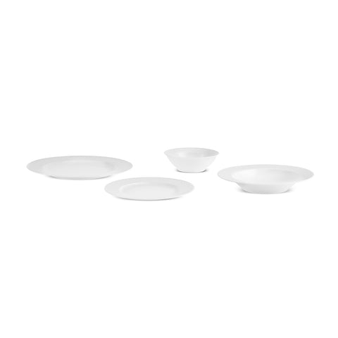 Karaca New Dome Dinnerware Set for 6 Persons, 24 Pieces, White

